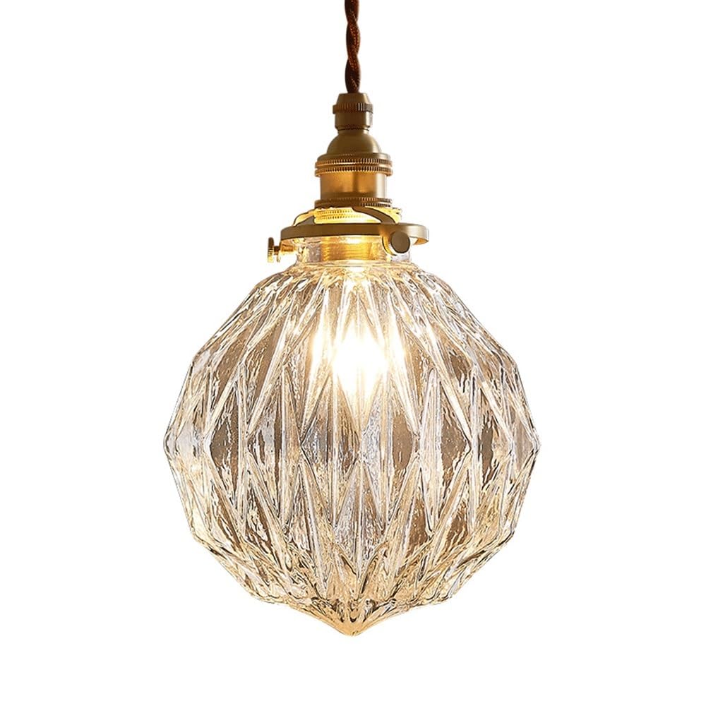 Lámparas colgantes vintage de cristal para crear hogares acogedores