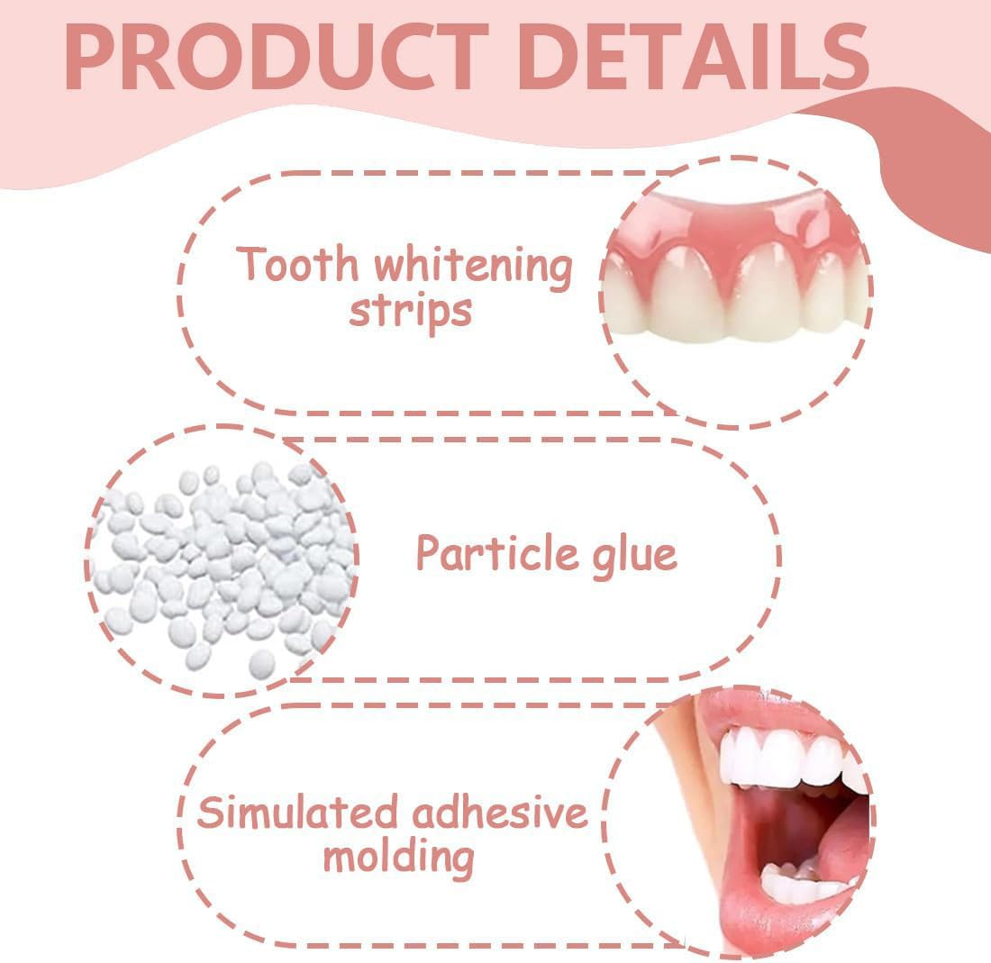 Générique Silicone Reline Denture Set Silicone Reline Denture Set Kit De Regarnissage De Prothèses Dentaires Adhésifs pour Prothèses Dentaires