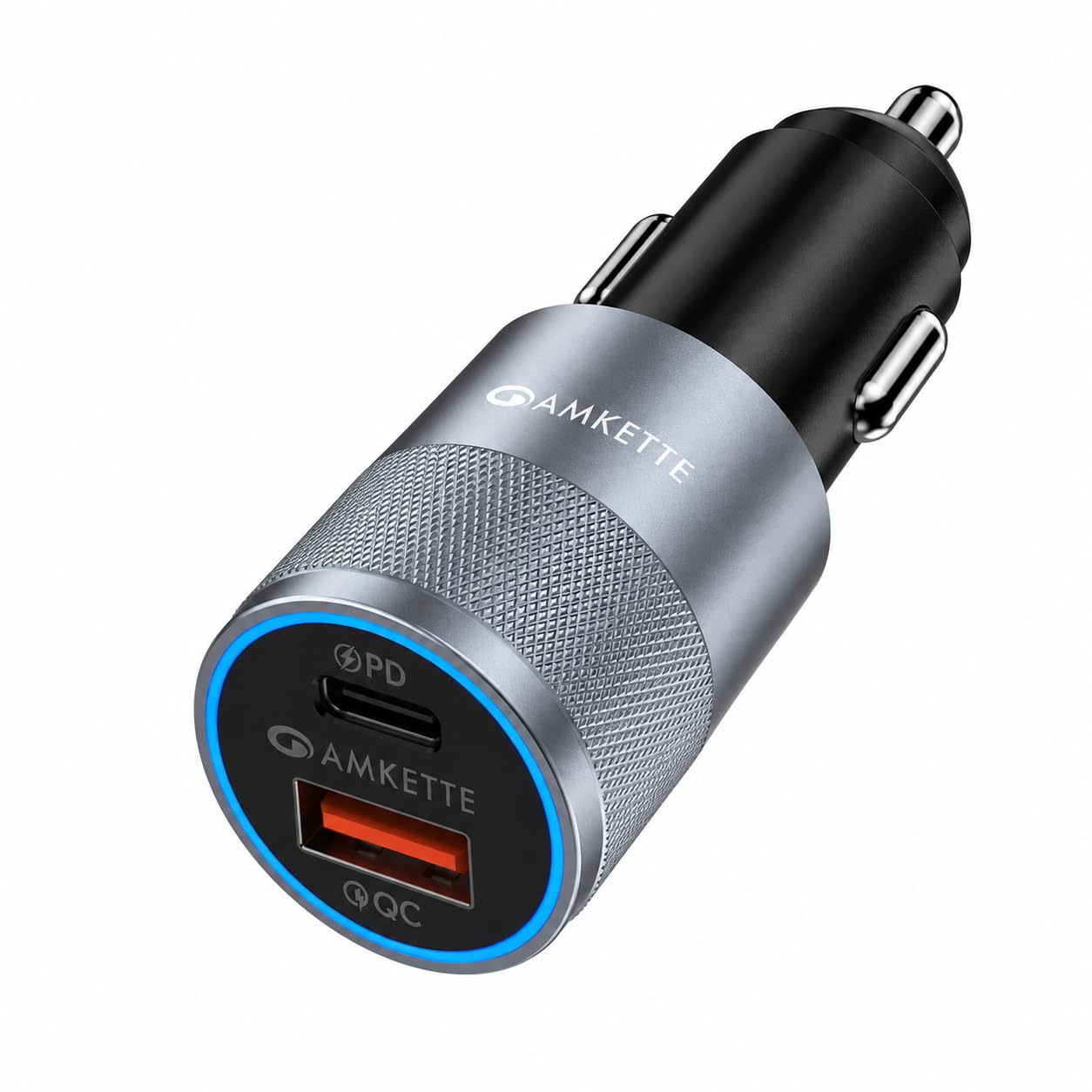 Amkette PowerPro 52W Car Charger | Universal Fast Charging | Dual Port USB-C & USB-A | Smart Adaptive Charging | Smartphone, Tablet & Laptop Compatibility | Compact, Lightweight, Safe & Durable-picture-10