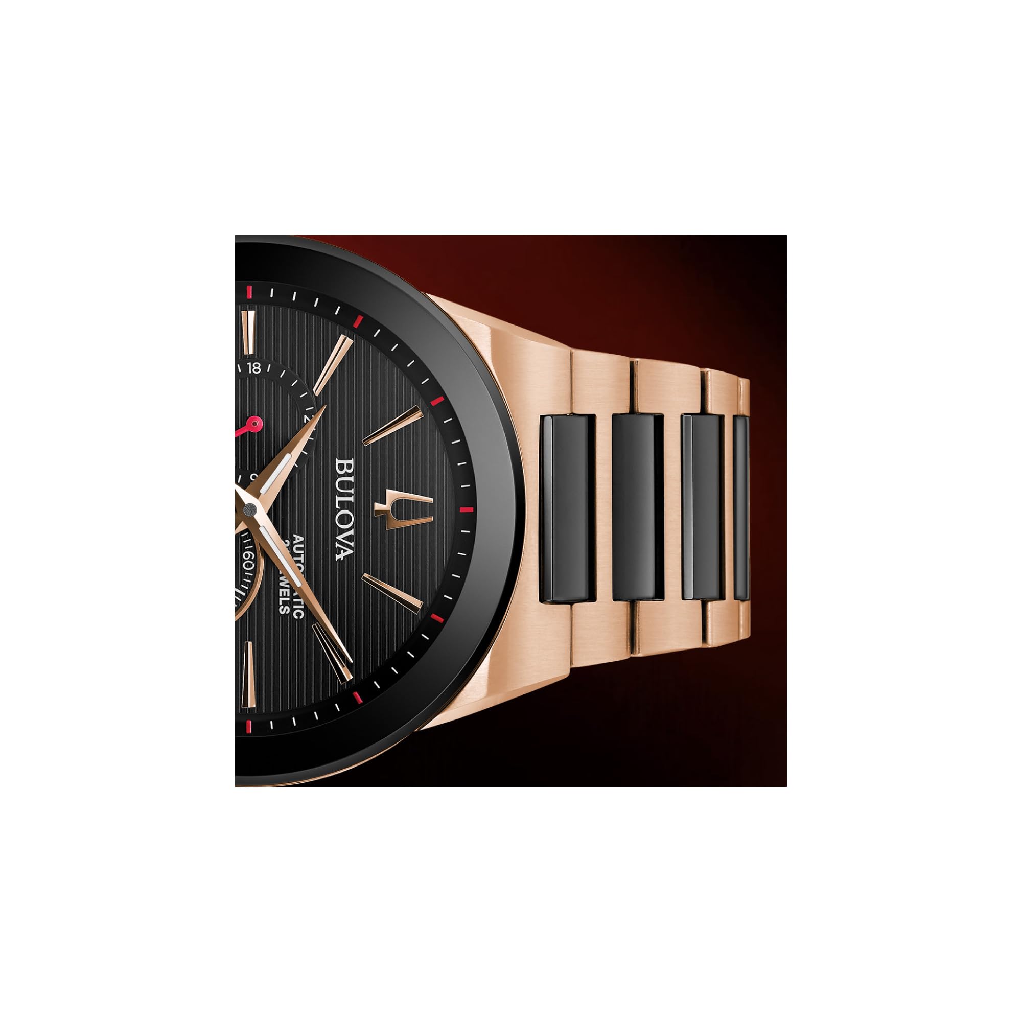 Bulova 98A236 Reloj automático de acero inoxidable de dos tonos con grammy latino para hombre