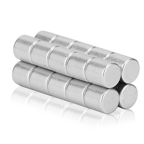 Miniatura 7 de 80 imanes para refrigerador de 14 x 14 pulgadas, cilindro pequeño permanente de tierras raras de neodimio fuerte para multiusos, nevera, pizarra,