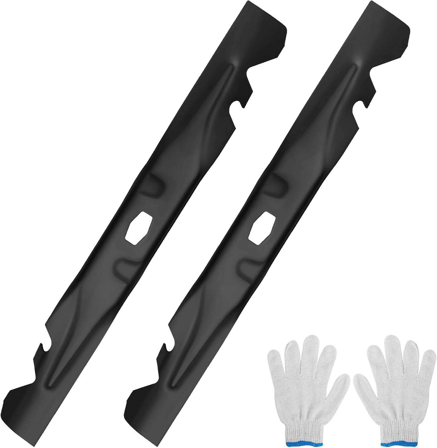 490-110-C203 Mulching Blades 46 inch Set Compatible with Cub Cadett Troy Biltt Craftsmann Zeroo Turn Mower,?2 Pack ? Replace for 46" Decks Enduroo XT1-LT46 XT2-LX46 CMXGZAM110203 742-05510-X 490-110-C203(2 pack)