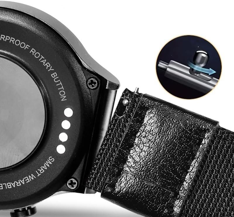 [hoosojp] ブライトリング アベンジャー、スーパーオーシャン、ナビタイマー用ナイロンキャンバスウォッチストラップ(Blueb