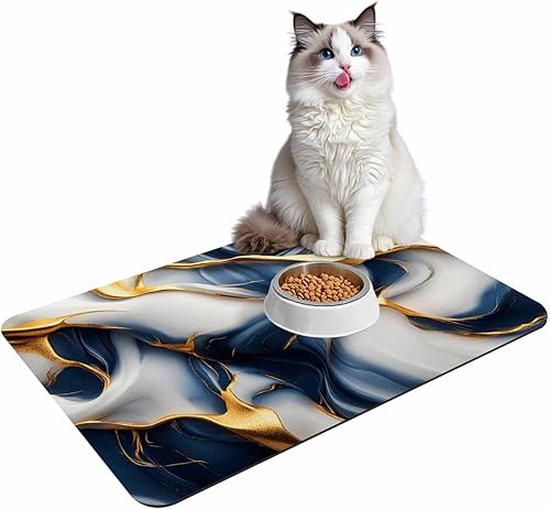 Miniatura 7 de Tapete de baño azul marino dorado para bañera, antideslizante, de secado rápido y absorbente, tierra de diatomeas, cocina, ducha, fregadero,