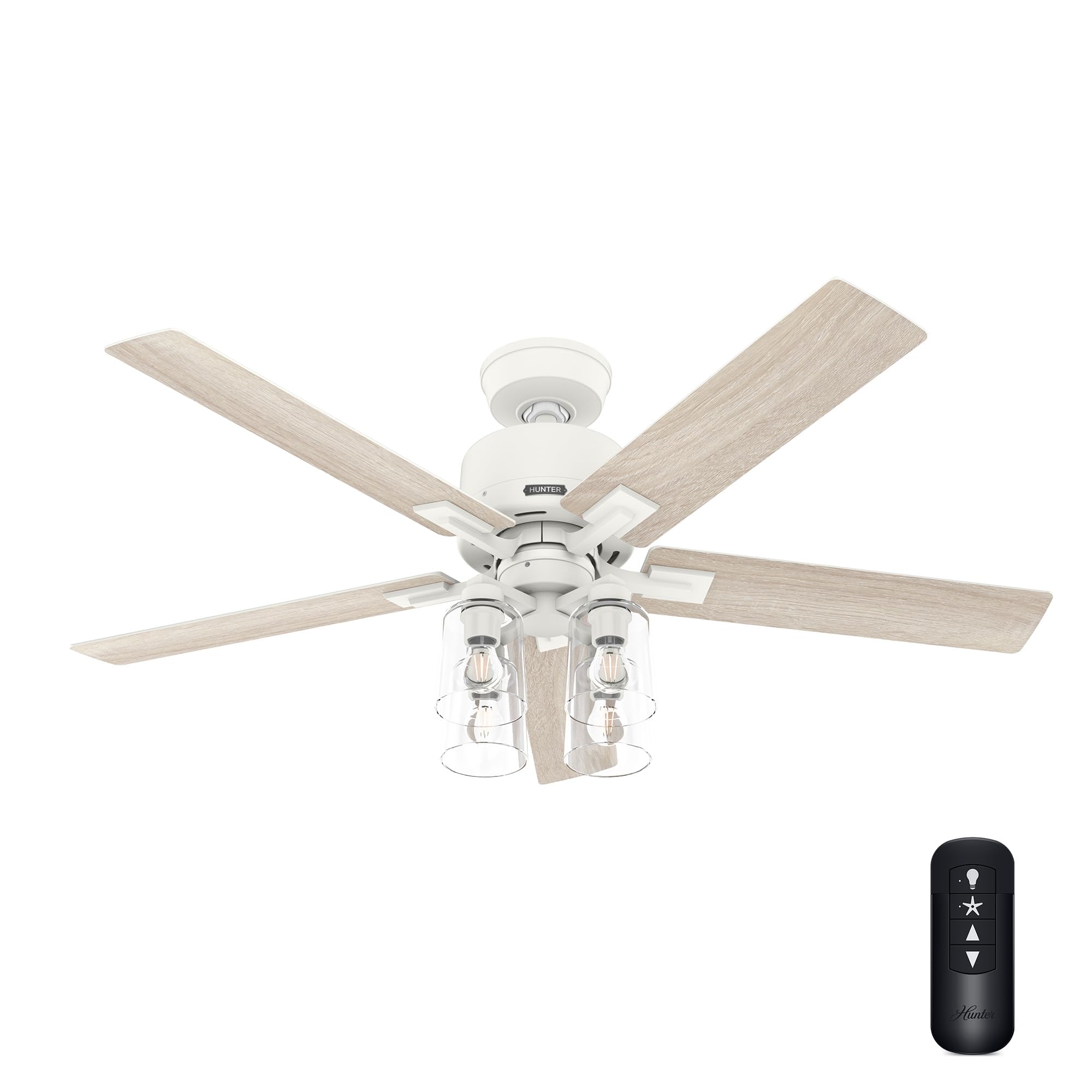 ブルーハンター Hunter 52 inch Indoor Ceiling Fan with LED Lights and Remote