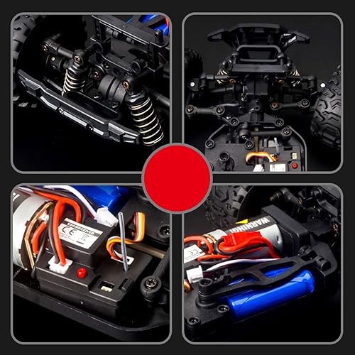 Miniatura 5 de Autos RC de alta velocidad a escala 118, auto de control remoto todo terreno para adultos y niños, camión RC todoterreno 4x4, camión RC de escalada