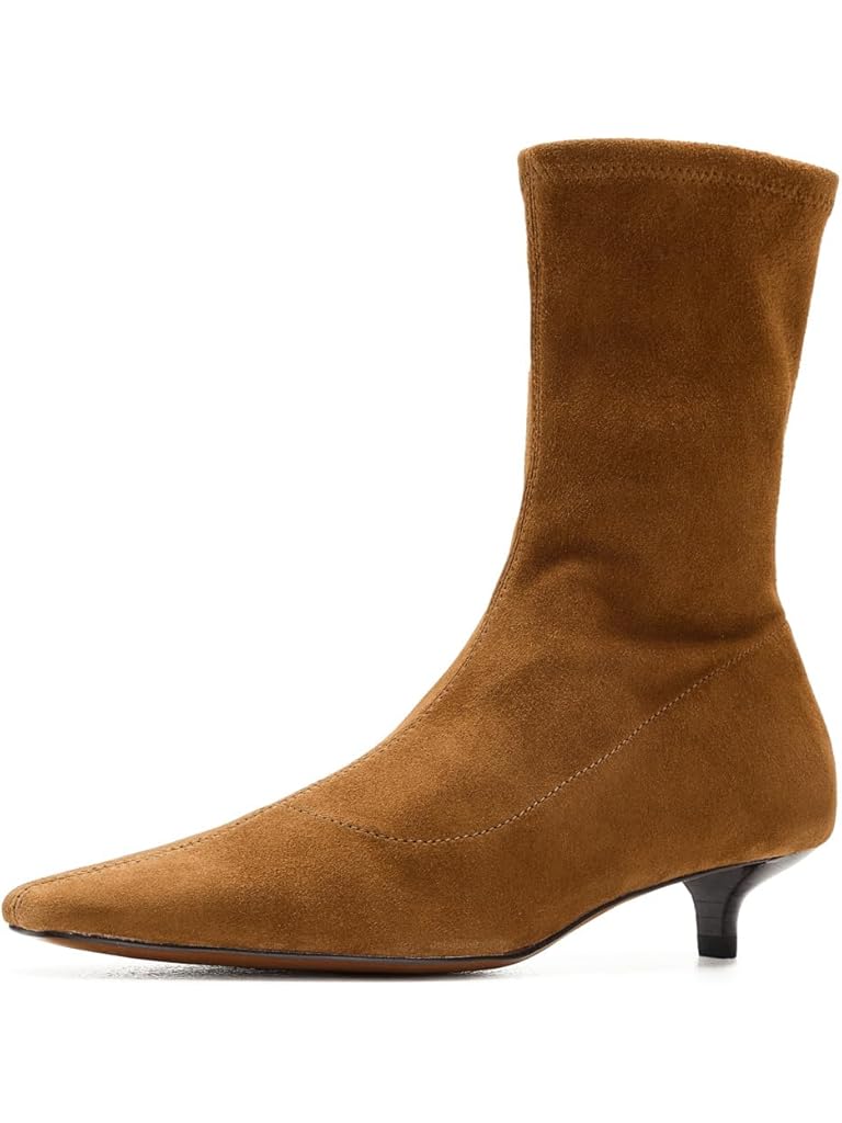 Multi Madewell Ciel Kitten Heel Glove Bootie - Suede