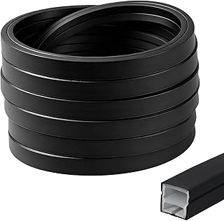 LED Streifen,LED Schiene 5m,Akustikpaneele LEDs Streifen,LEDs Profil Silikon,Flexibles Silikon LED-Profil,IP65 Wasserdicht LED-Kanal Diffusor,für Decke Wand TV Akustikpaneel Beleuchtung