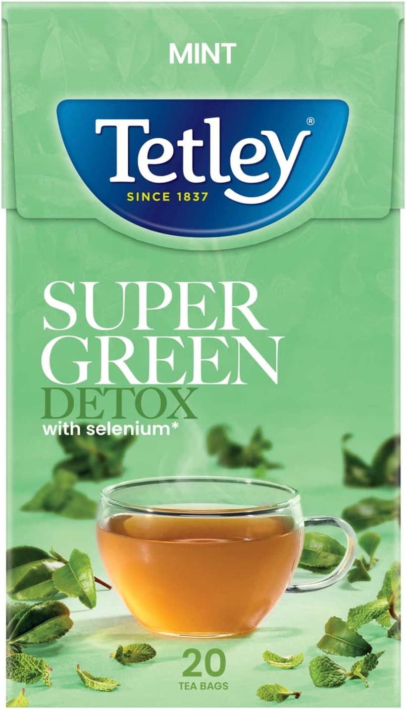 Tetley Super Green Tea Detox Mint Bags x20