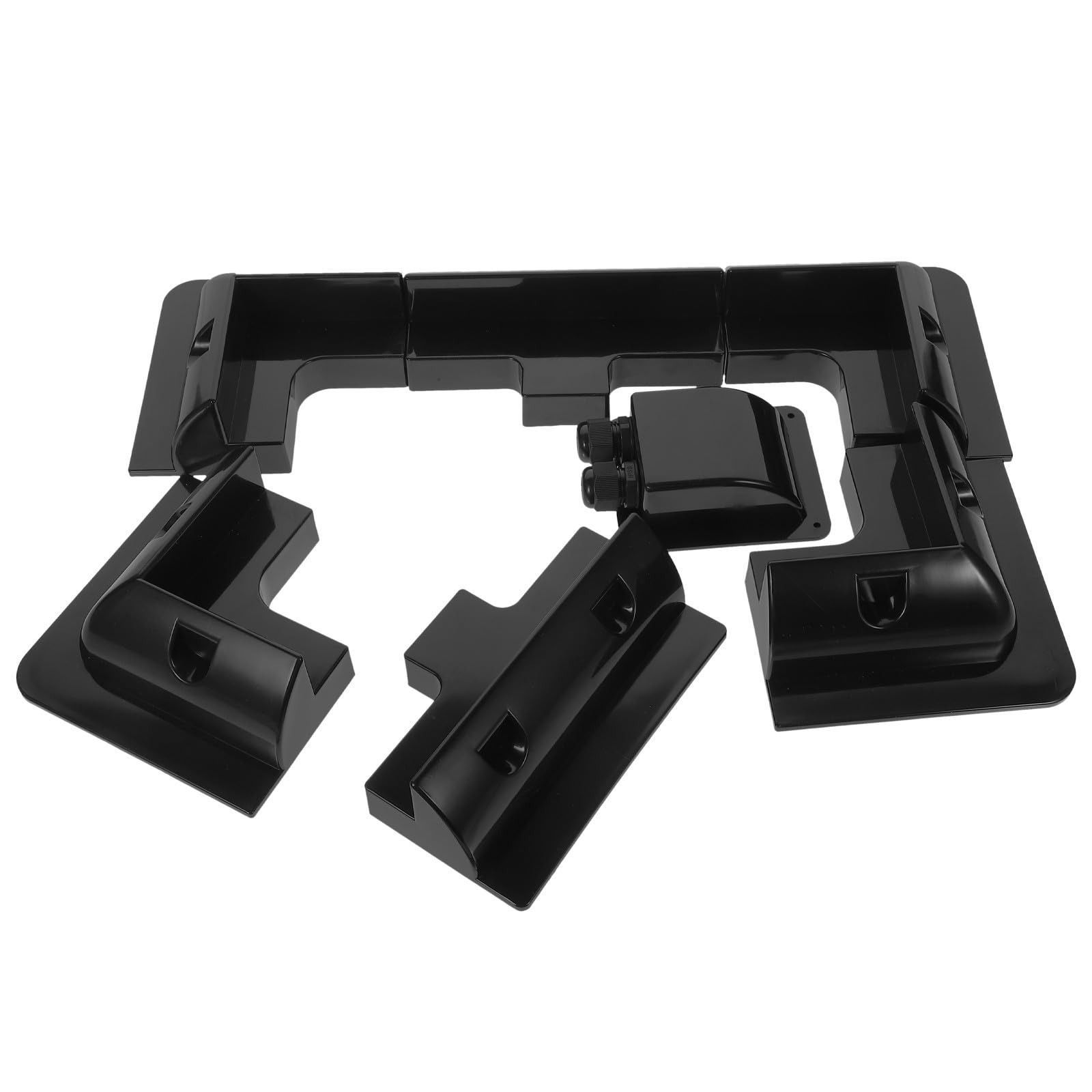 Supporto per Pannello Solare Nero in Abs, Set