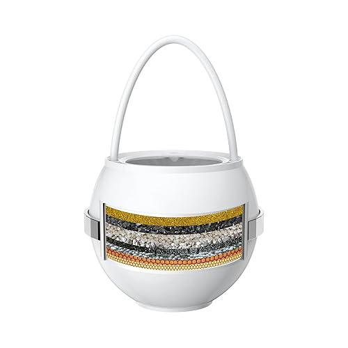 Filtro de agua de baño para grifo de bañera con desbordamiento, 2,500 galones de filtración, elimina contaminantes, cloro y flúor, suavizante de