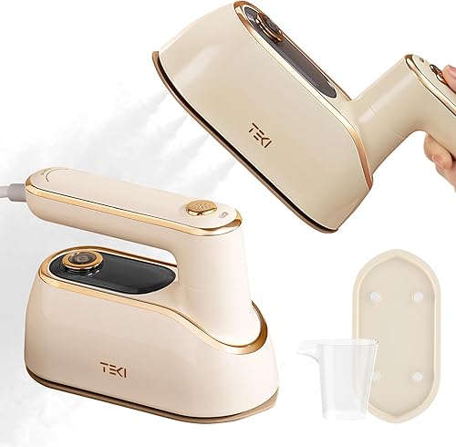 Miniatura 1 de Vaporizador de viaje para ropa, plancha portátil giratoria de 1200 W, plancha de vapor de viaje pequeña para el hogar, dormitorio, universidad,