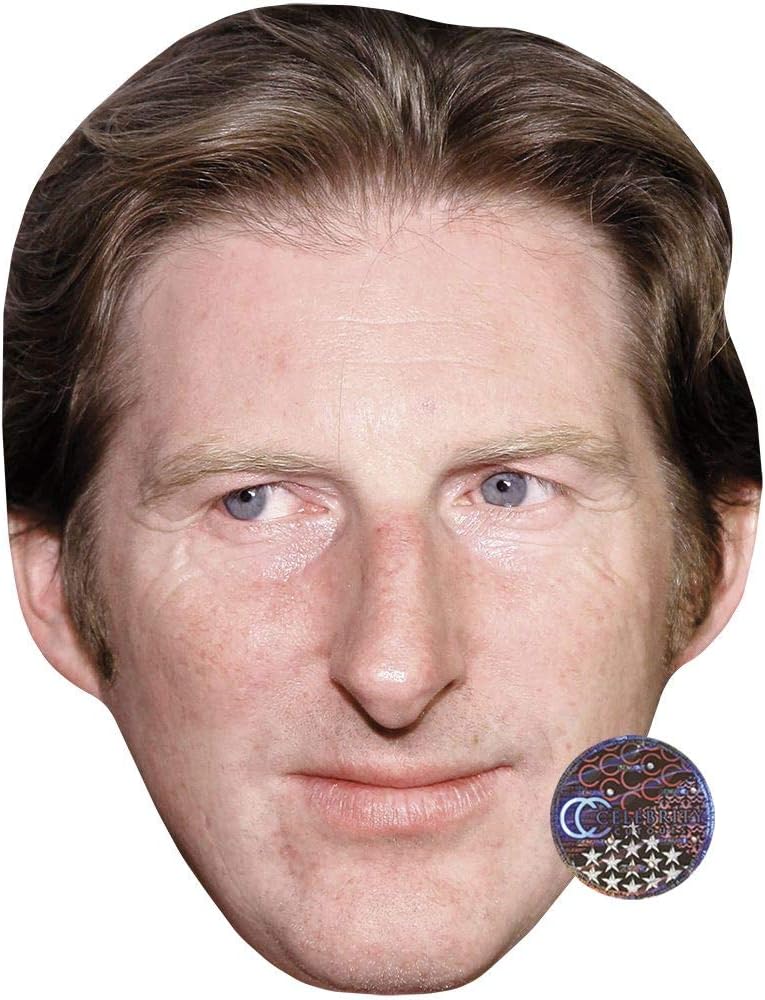 Adrian Dunbar Celebrity Mask, Flat Card Face, Fancy Dress Mask