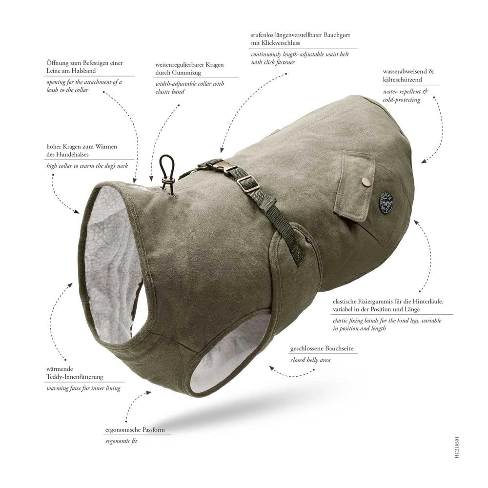 HUNTER Dog Coat Uppsala Trend, 35 Khaki