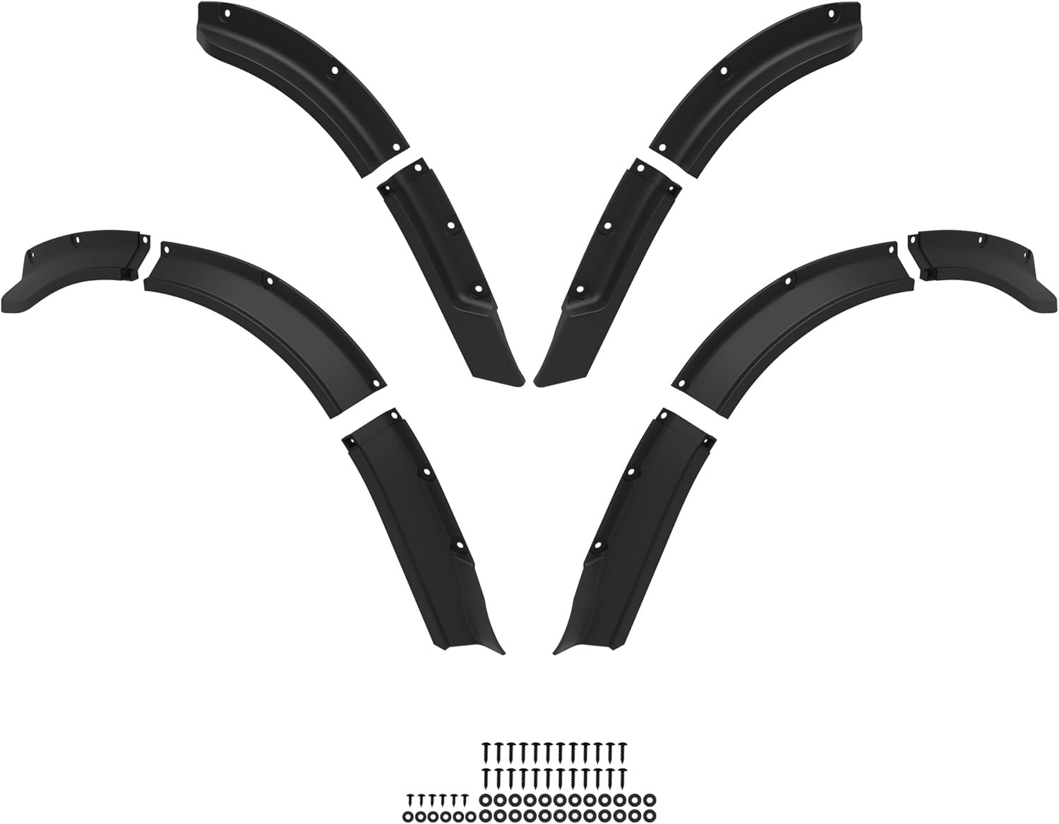 SAUTVS Front and Rear Fender Flares Compatible with Club Car DS 1993+ Golf Cart Accessories, Combined Mud Flaps Mud Guards for Club Car DS 1993+ Standard and Unmodified Golf Carts Body Only