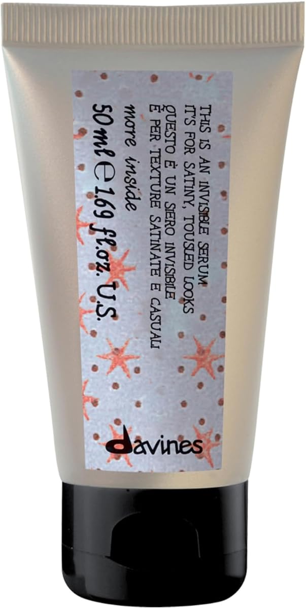 Davines Este es un suero invisible | Laca para el cabello que se puede cepillar para una apariencia natural. Textura suave y control flexible. Look anti-frizz casual, despeinado, satinado y vivido.