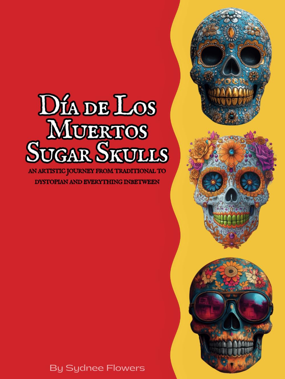 Livre d'art Día de Los Muertos Sugar Skulls aux finitions graphiques premium