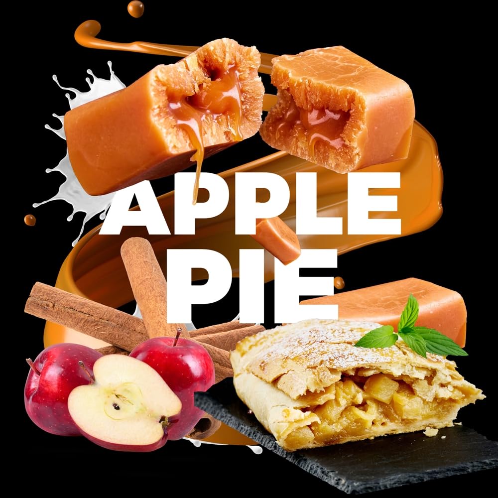 Caramelle Fudge Tradizionali - Torta di Mele - Dolci Mr Fudgesto - Scatola di Caramelle da 900g