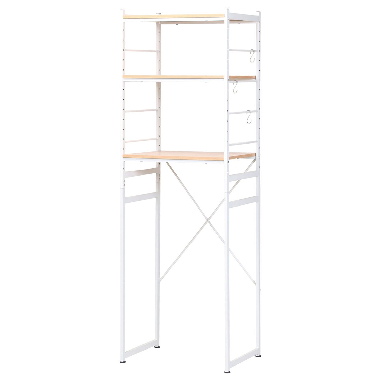 Amazon｜koeki 冷蔵庫ラック ナチュラル RZR-4518(NA) 98.5×47×13cm 