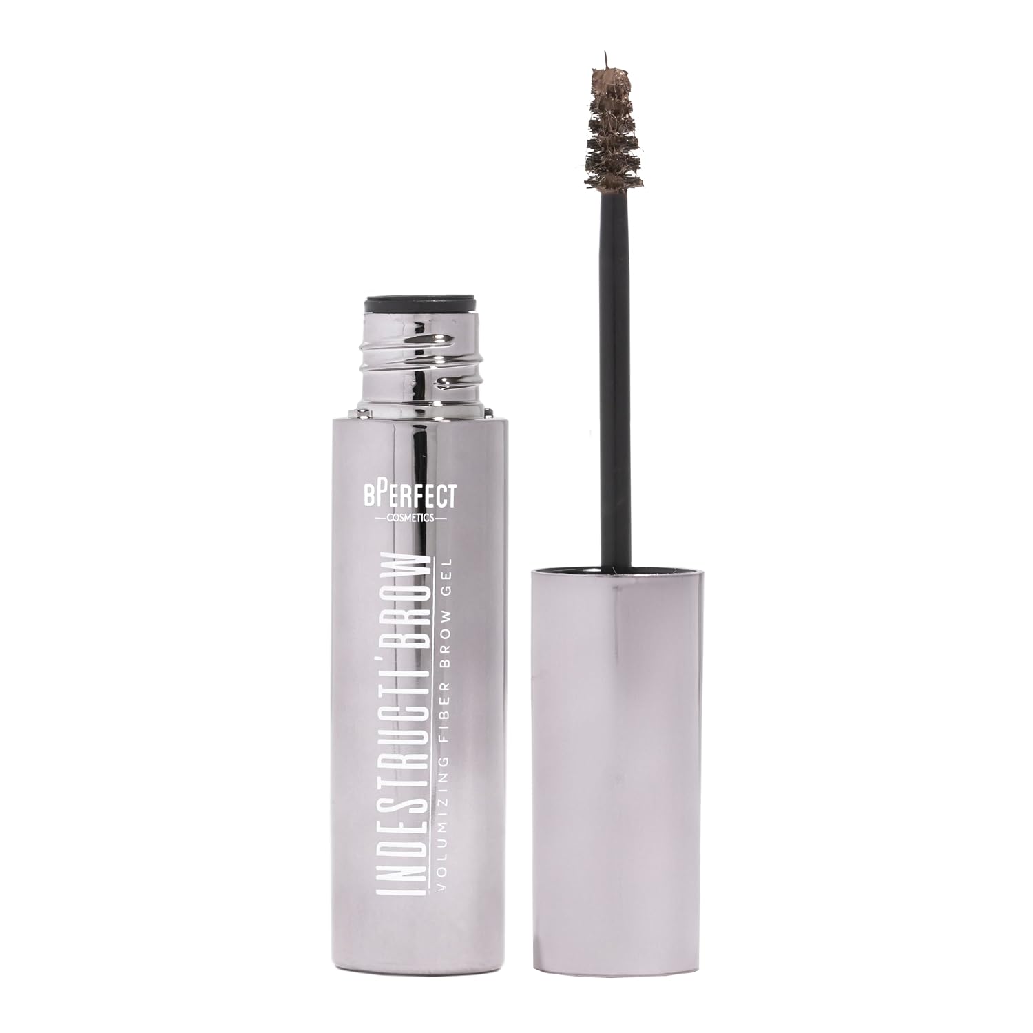 BPerfect Indestructi’Brow – Brow Fiber Gel Mascara with Sweat-Proof Microfibres for Volume, Hold & Colour – Brown (For Blonde to Medium-Brown Hair), 8ml