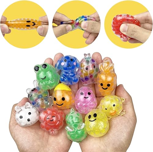 Miniatura 3 de 12 mini bolas de Pascua para aliviar el estrés, juguetes para rellenar cestas de Pascua, rellenos de huevos, regalos de fiesta