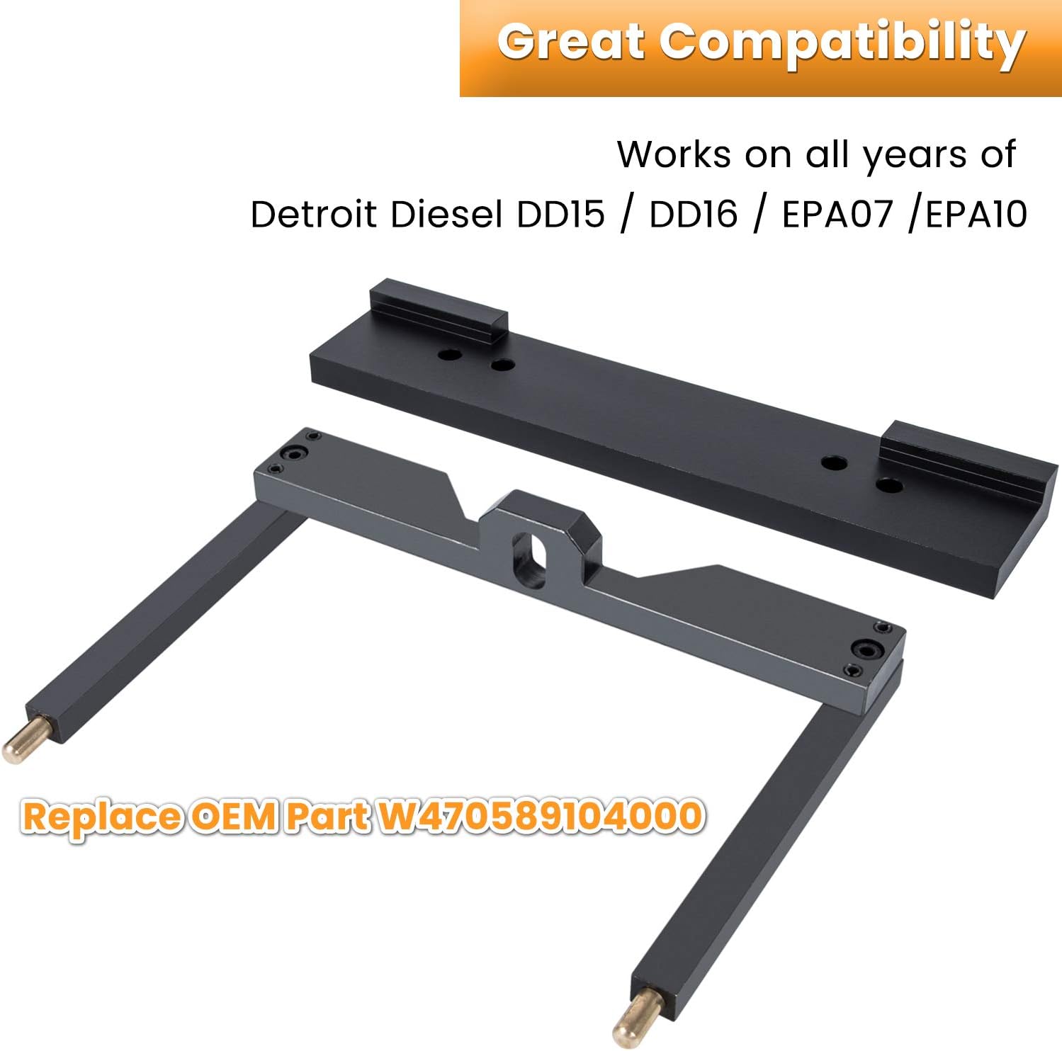For Detroit Diesel DD15 Engine Camshaft Timing Tool TDC Locating Pin Brake Adjustment Tool Barring Tool Fuel Line Socket J-47487 J-48630 W47058090900 W470589104000 W470589001500 J-46392 W470589046300