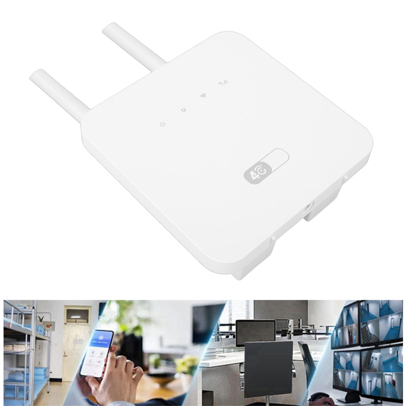 CHICIRIS Dispositivo Hotspot WiFi Mobile 4G LTE Ad Alta velocità con Slot per Scheda SIM per Viaggi e Uso Domestico, Bianco, 1 unità
