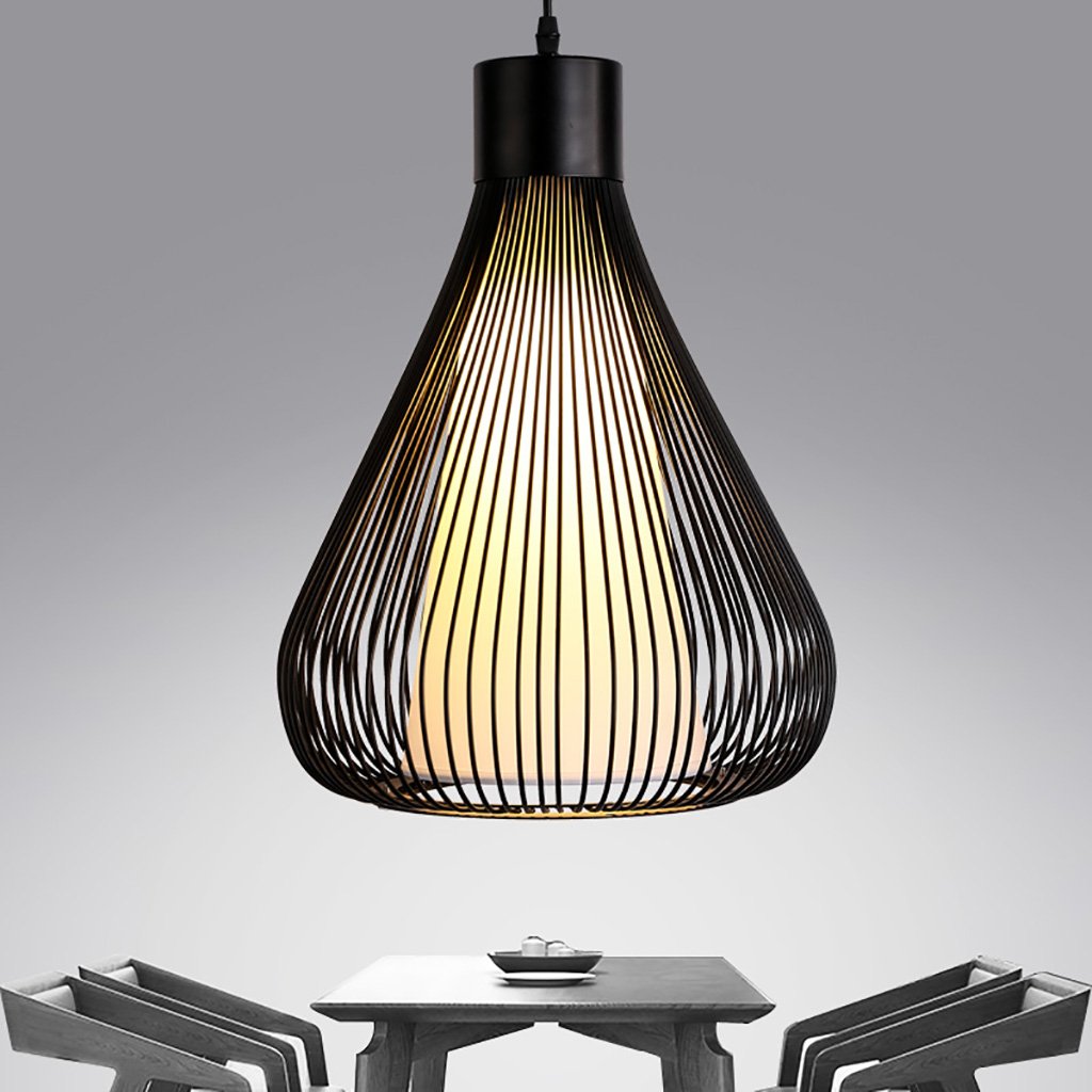 MYF-Indoor & lighting Art Chandeliers, Creative Bird Cage Chandeliers, Industrial Cafe American Restaurant Lights Decorative lamps (Color : Warm White)
