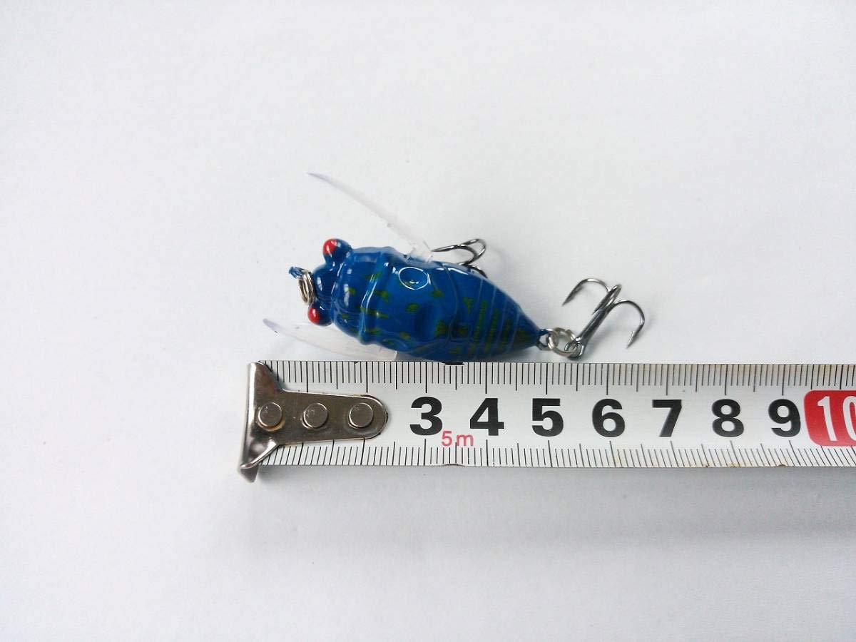 (美品)トップウォーター　プラグ　4個セット Amazon.co.jp: セミ型ルアー トップウォーター ノイジー 4色