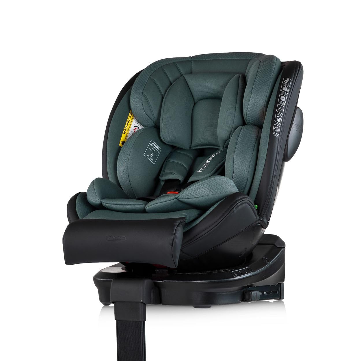 Chipolino Kindersitz Hypnotic Plus i-Size (40-150cm) Stützfuß Isofix Kopfstütze grün