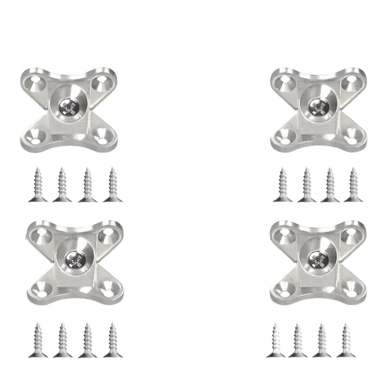 Staffe angolari rimovibili in lega di zinco | Set 10/20/30, connettori for scheda con viti abbinate(10PCS)
