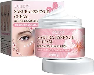 Creme Essência Cerejeira - Rosto Sakura Creme para Mulheres | Hidratante facial para pele seca com ácido hialurônico, niacinamida e vitamina C para uma pele mais firme Uwariloy