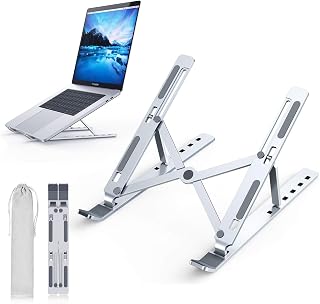 Base Suporte Notebook Laptop Tablet Ergonômico Articulado compatível com Acer, HP, Dell, Ipad, Macbook Air Pro, Lenovo e tablets de 10" à 17" MobiBem