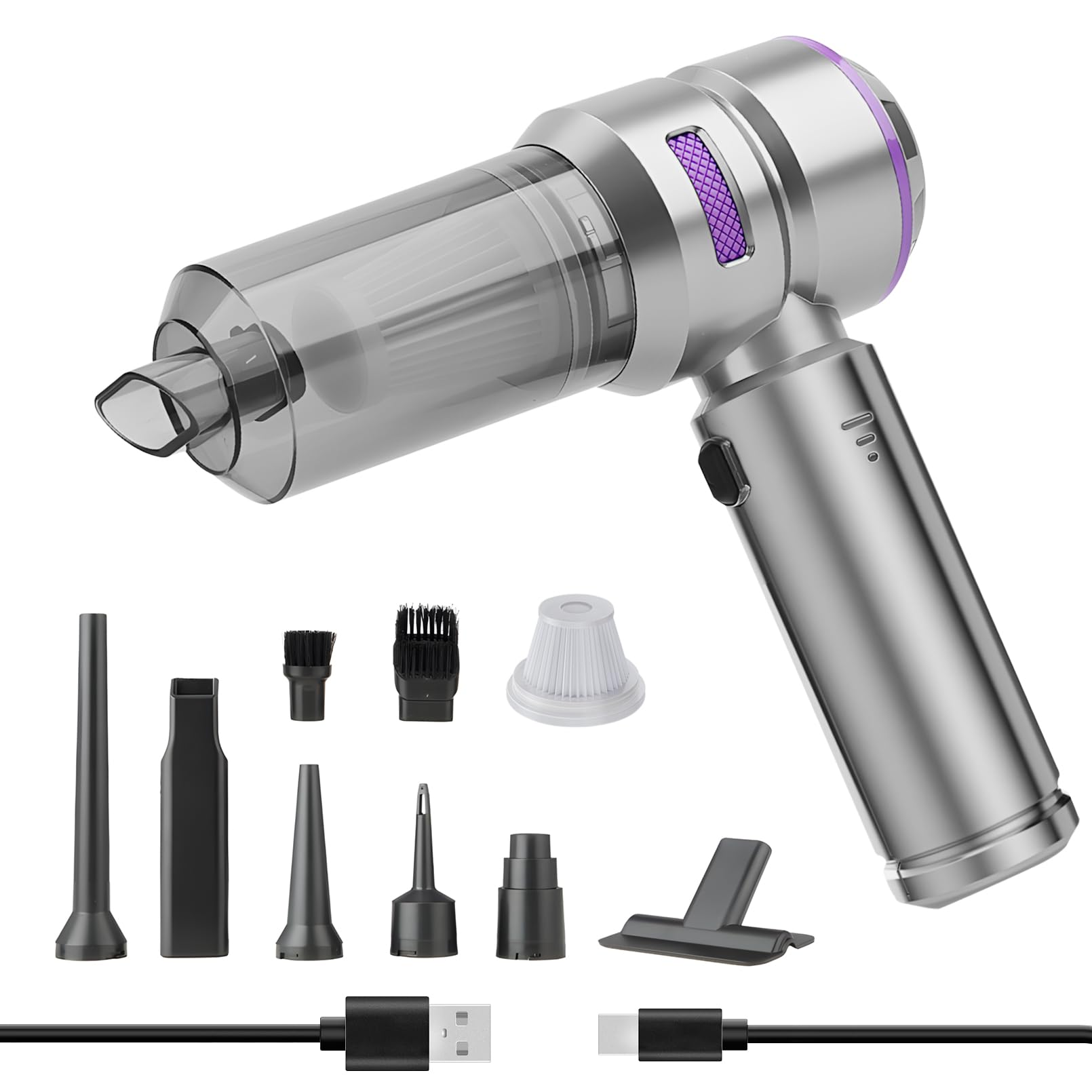 HOTO Handstaubsauger Auto - 20000Pa Saugkraft & 4-in-1 Funktion