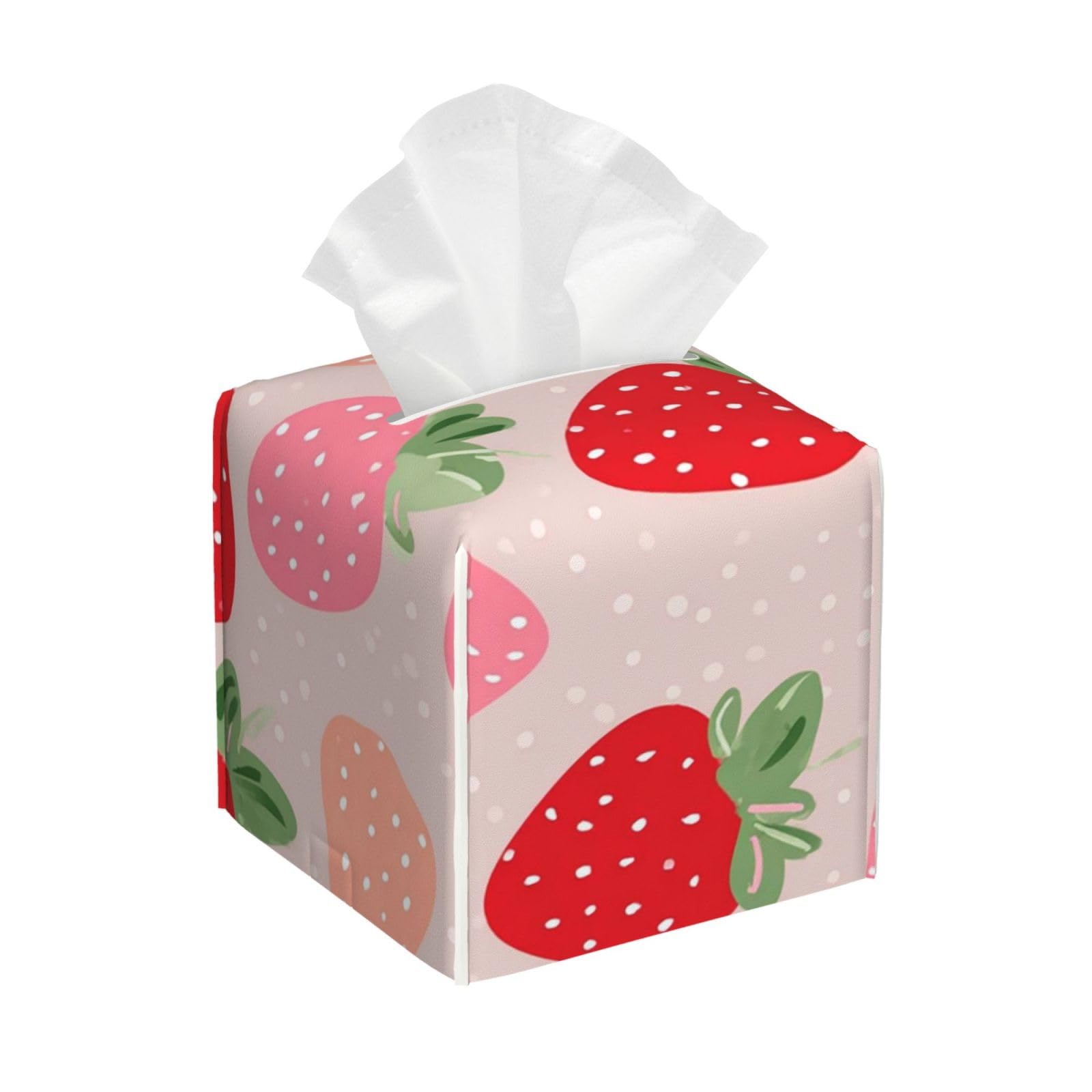Strawberry Tissue Box Cover Square Cube Boxes