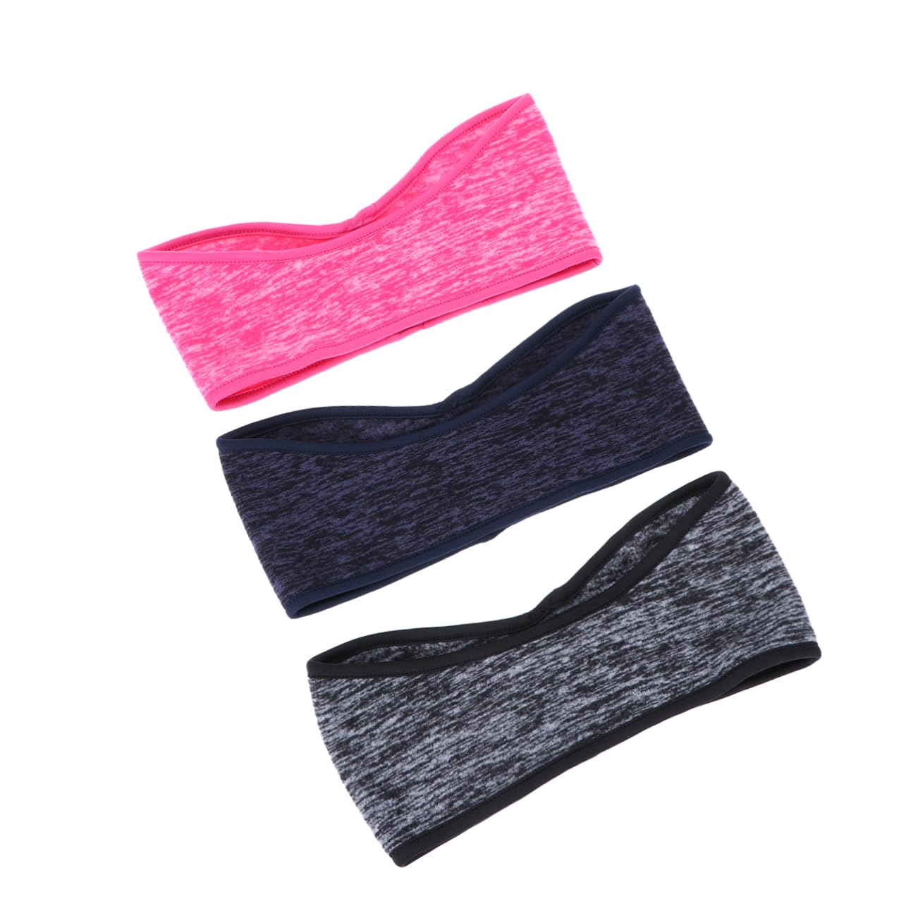 LIFKOME 9pièces Bandeau Polaire Cache-Oreilles Absorbant La Transpiration Bandeau Antidérapant pour Running Yoga Bleu Et Pours Activités Extérieures