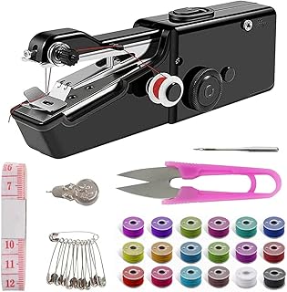 Handheld Sewing Machine,Mini Sewing Machine for Quick Stitching,Portable Sewing Machine Suitable for Home,Travel and DIY,Electric Handheld Sewing Machine for Beginners，easy，Black