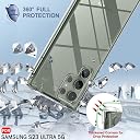 TheGiftKart Crystal Clear Back Cover Case for Samsung Galaxy S23 Ultra 5G | Shock Proof 360° Protection | Hard Clear Back Cover Case for Samsung Galaxy S23 Ultra 5G (PC & TPU, Transparent Bumper) gallery image