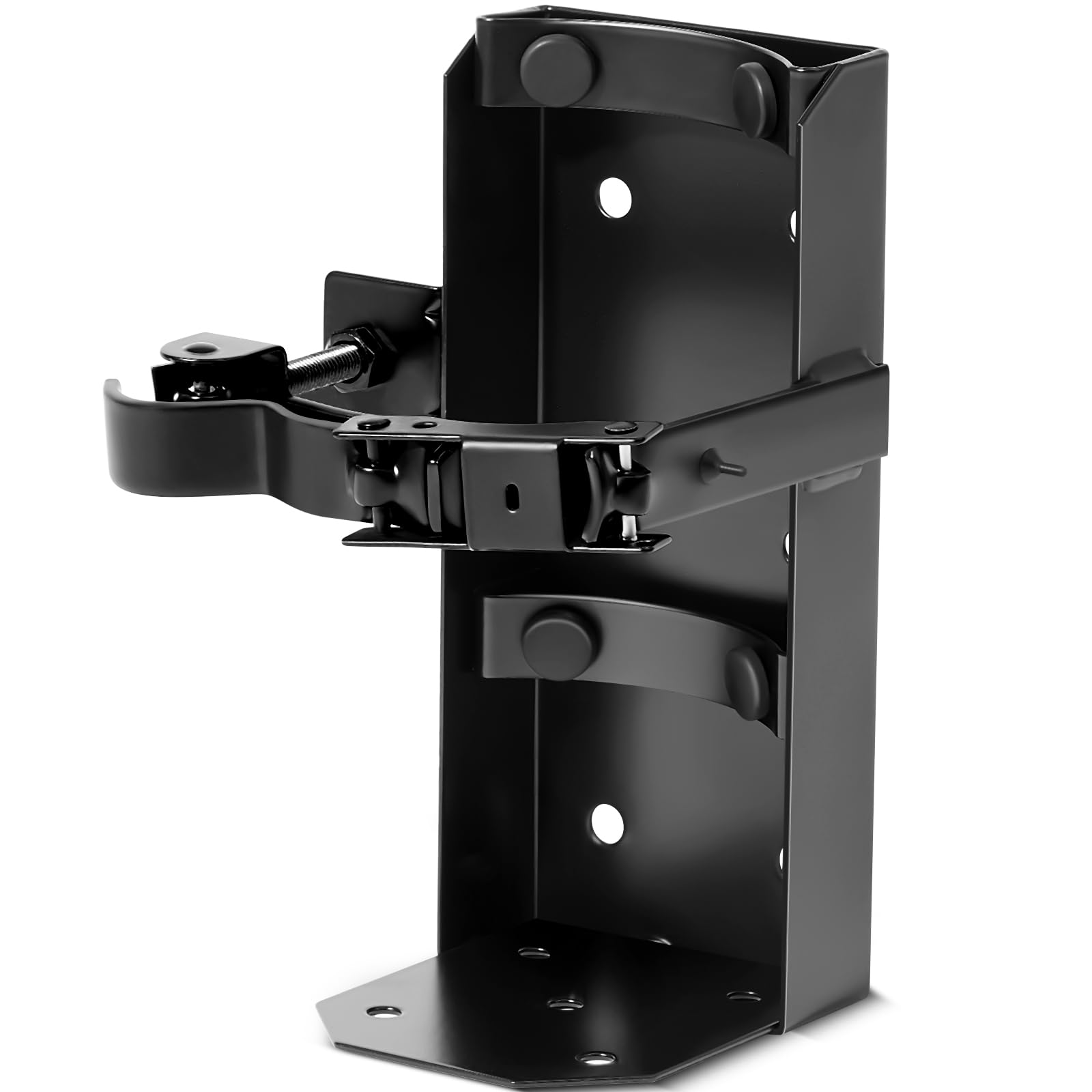 Zonon Soporte de metal resistente para extintor de incendios de 5 libras, soporte de pared para el hogar, coche, camión, mini, pequeño y mediano, color negro (1 unidad)