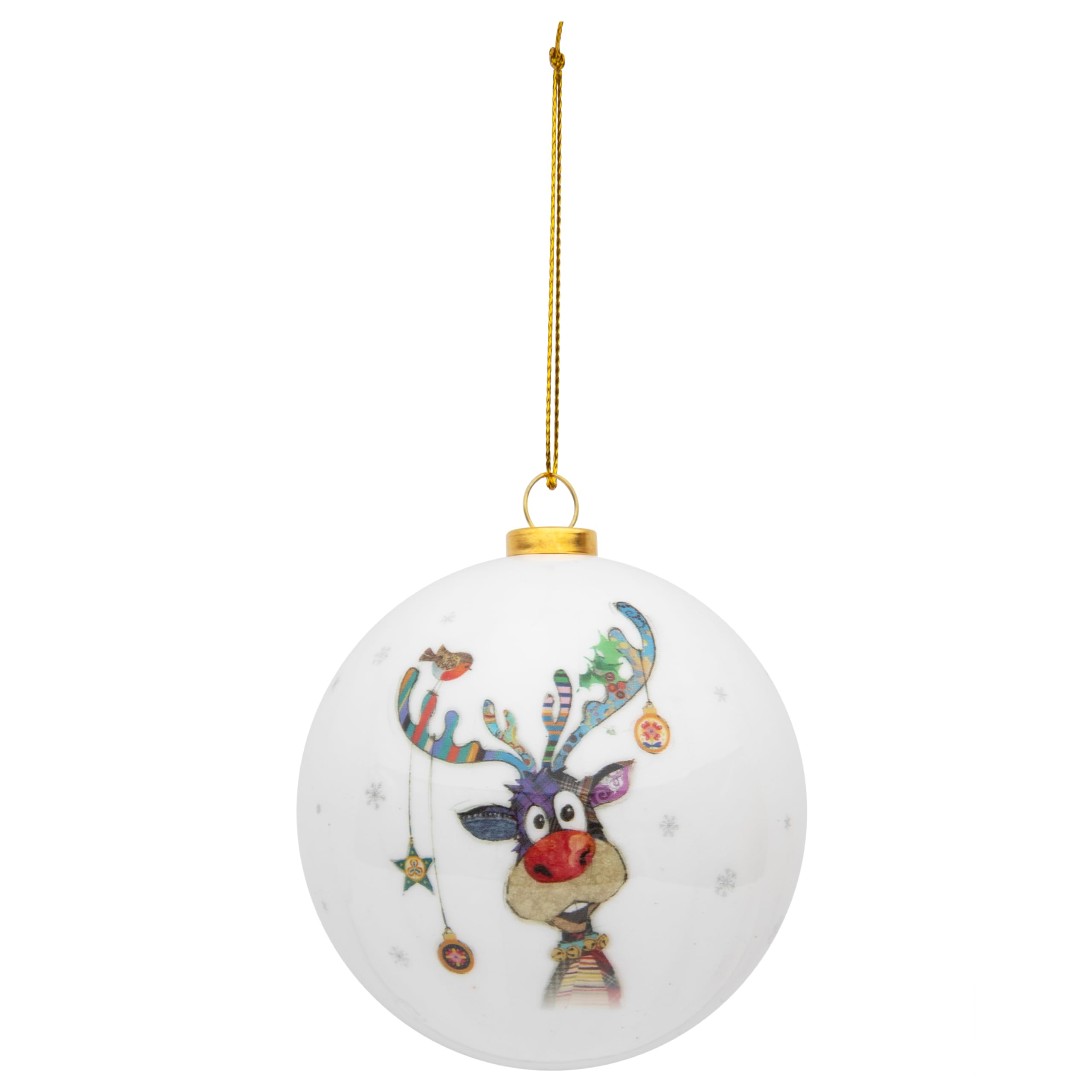 The Leonardo Collection Rudolph Lesser & Pavey Christmas Tree Baubles | Christmas Tree Decorations For All Types Of Trees | Christmas Decorations For Home Or Office - Bug Art