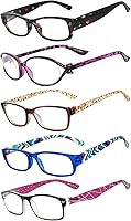 Vista 12 de OWL Readers - Paquete de 5 lentes de lectura elegantes para mujer con hermosos patrones para mujer, bisagra de resorte de lujo, aspecto elegante