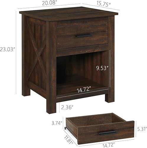 Miniatura 3 de LTMEUTY Cómoda para dormitorio cómoda de madera con 6 cajones cómoda doble gabinete de almacenamiento de roble cómoda muebles de dormitorio de