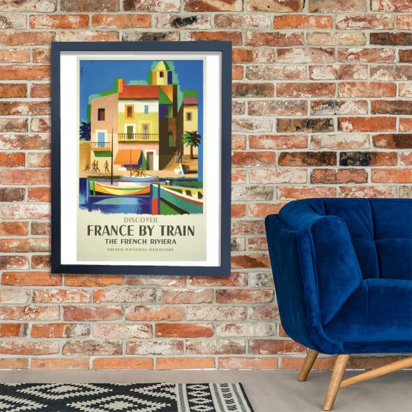 Affiche de voyage encadrée un cadeau idéal pour passionné de train