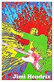 Jimi Hendrix Poster, Psychedelic, Pop Art