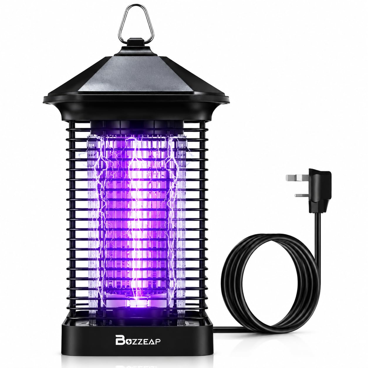 LED Bug Zpper, Fly Killer, Electric Insect Killer, 4000 V, Mosquito Lamp with Dual UV Light, 365 nm/395 nm, Fly Trap for Indoor and Outdoor Use, 150 m² Range