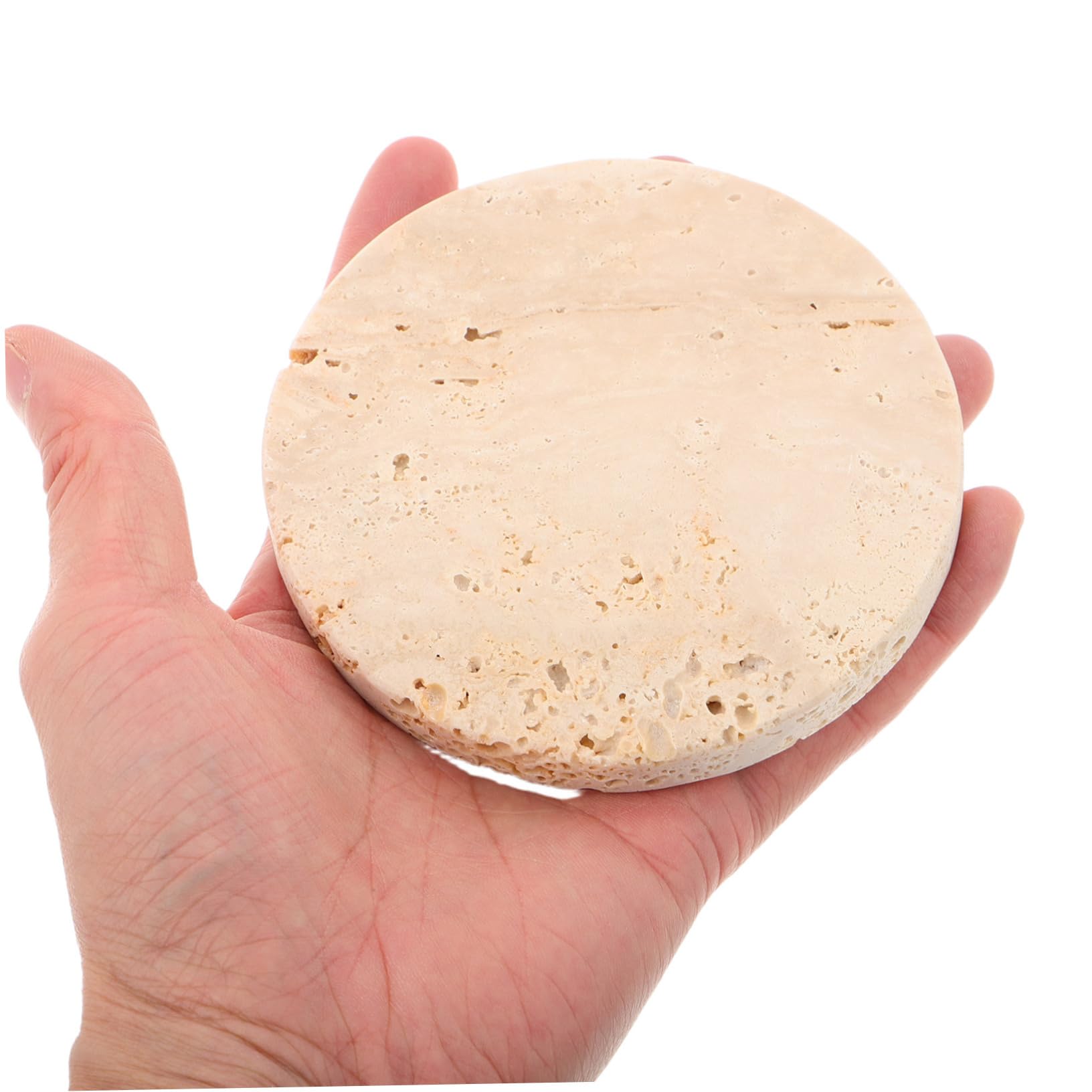 Gatuida 4pezzi Sottobicchieri Rotondi in Pietra di Sottobicchieri Antiscivolo per Bevande per Matrimoni Cucina e Uffici per Proteggere Superfici e Aggiungere Eleganza