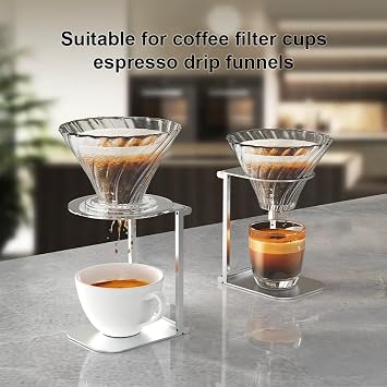 Universal Coffee Dripper Stand, Portable Aluminum Alloy Drip Holder | Espresso Machine Stand for Pour Over Coffee and Espresso Maker