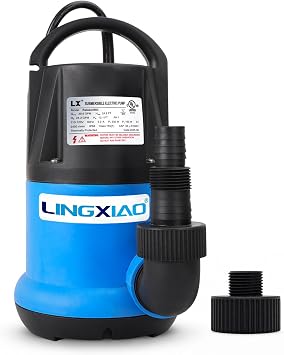 Sump Pump for Swimming Pool, Hot Tub Submersible Water Pump