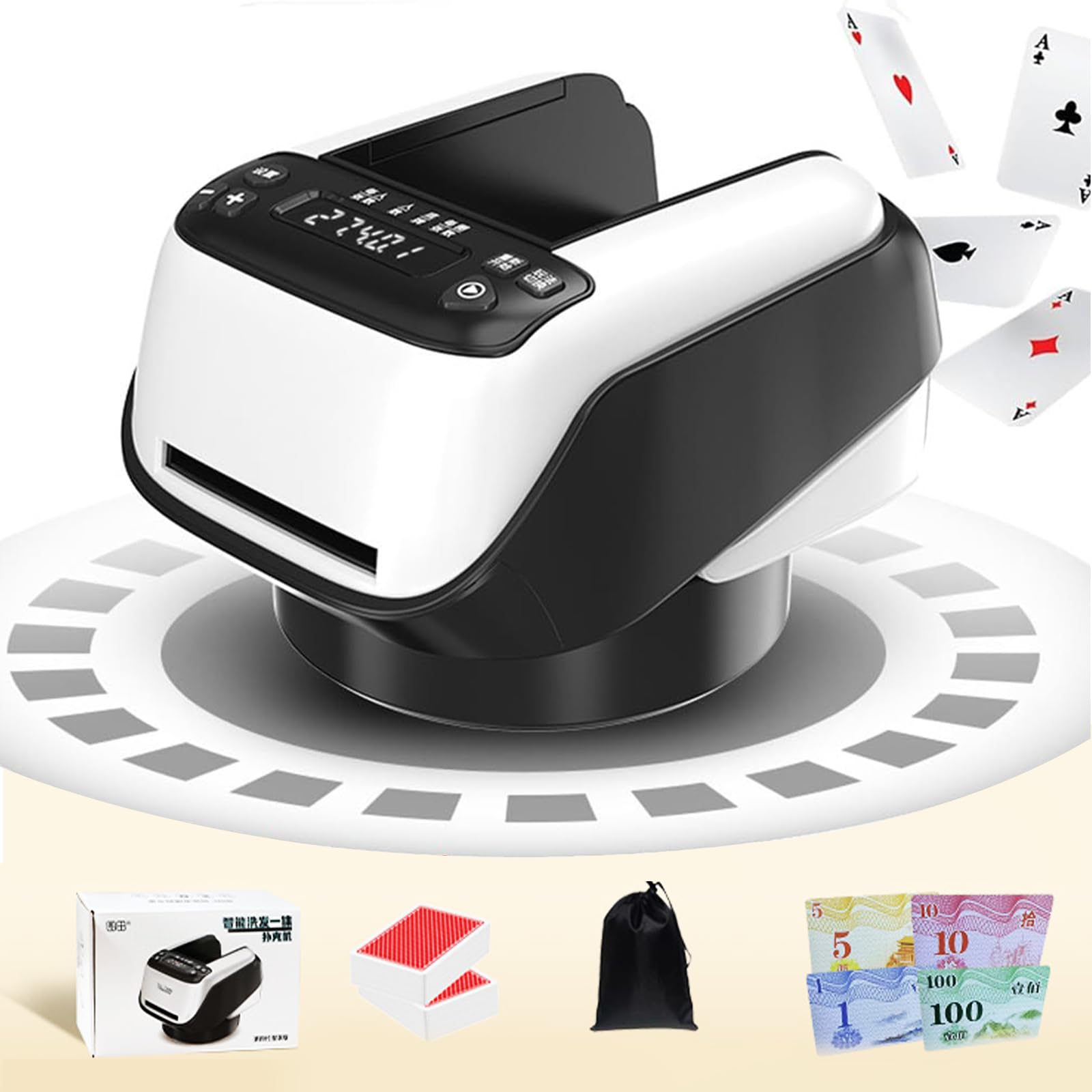 Mélangeur de cartes automatique 2 en 1 pour stopper la triche et les erreurs de donne