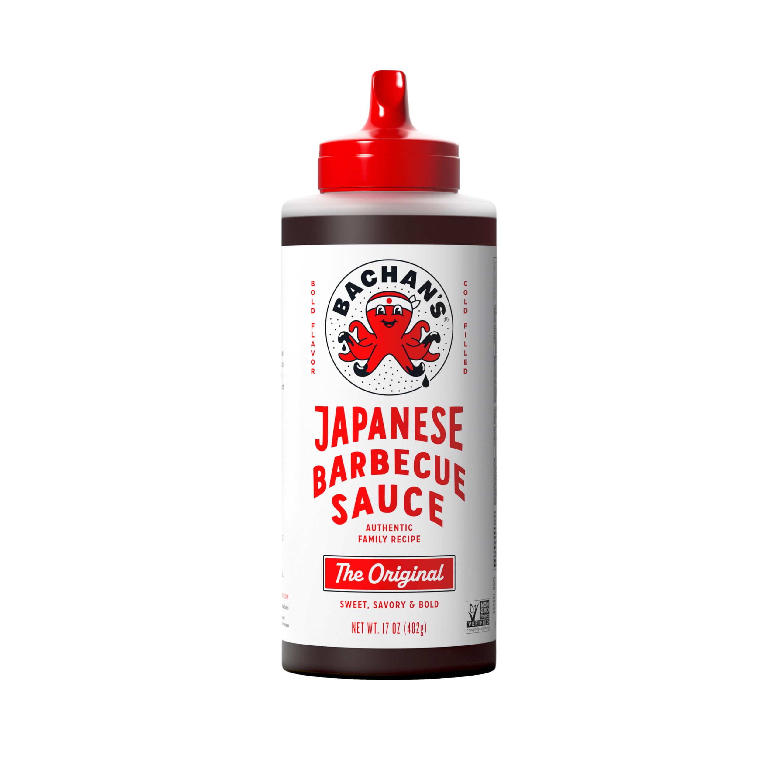 Bachan's - The Original Japanese Barbecue Sauce, 17 Ounces. Small Batch, Non GMO, No Preservatives, Vegan and BPA free. Condiment for Wings, Chicken, Beef, Pork, Seafood, Noodle Recipes, and More.